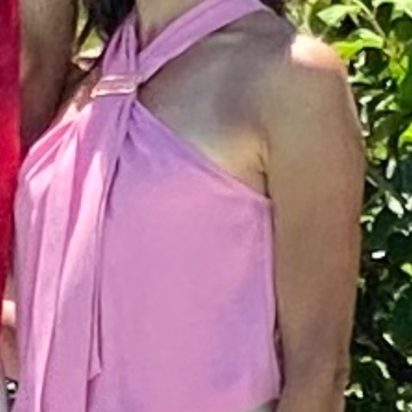 Pink Trina Turk Tank Top with Buckle - Picture 1 of 6